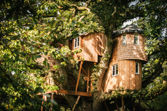 木结构树屋